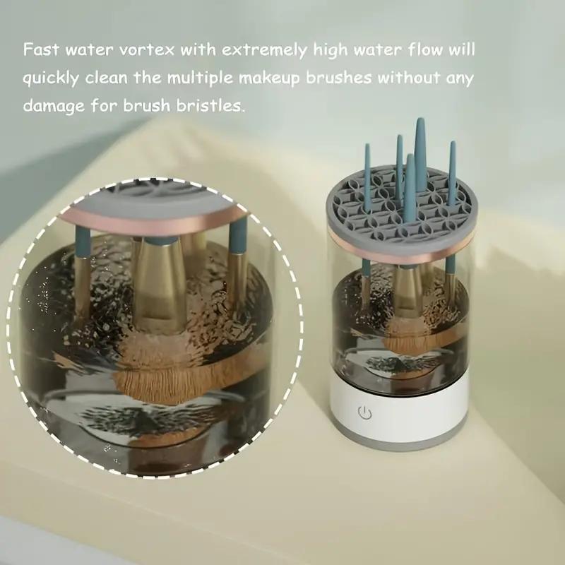 Makeup Brush Cleaner, Electric Brush Washer and Dryer, Alcohol-Free, No Battery Required USB Powered, Easy to use