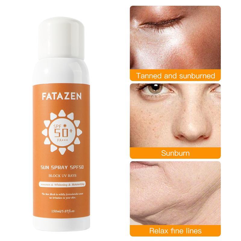 OEM Long Lasting Sun Screen Spray Protectores Solares Faciales Sun Spray Moisturizer Sun Block Spf 50+Anti Sunburn Sunscreen