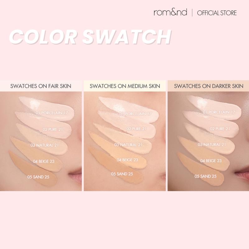 [rom&nd Official Shop] rom&nd Bare Water Cushion 2PCS (5 Shades)