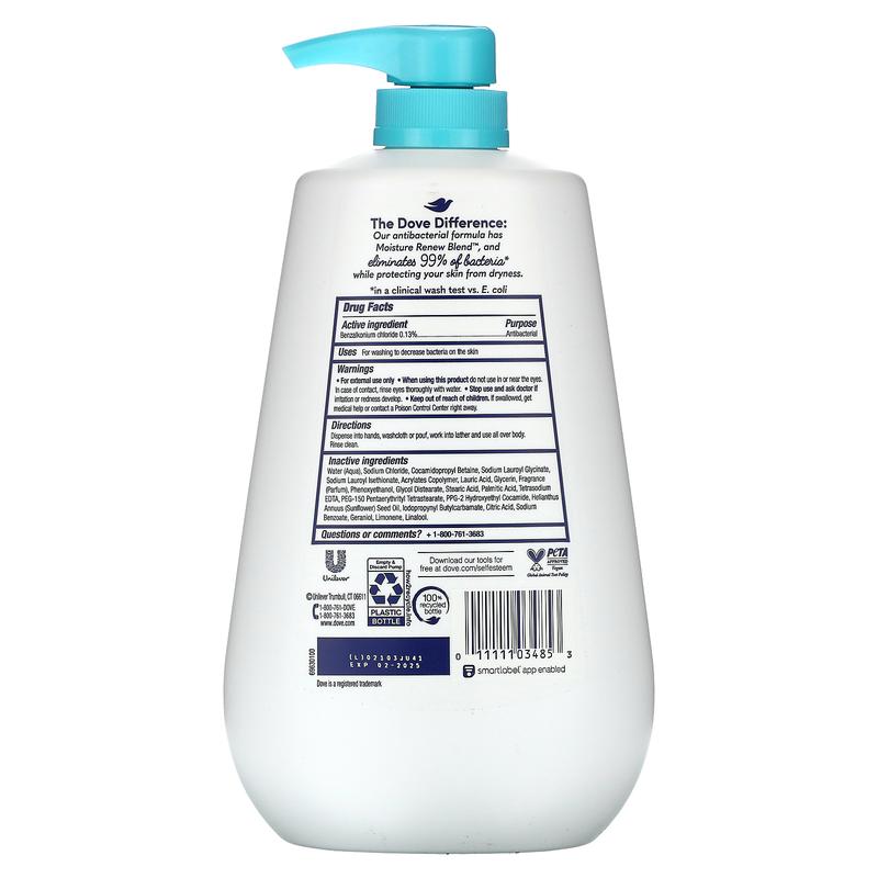 Dove Care & Protect, Antibacterial Body Wash, 30.6 fl oz (905 ml)