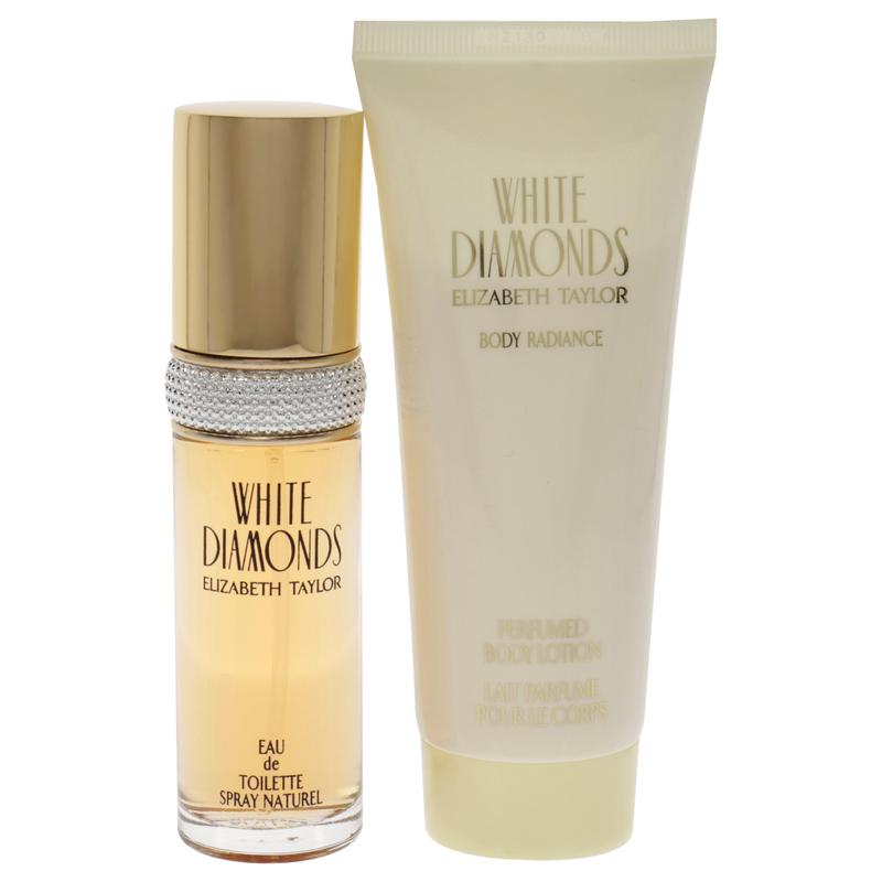 White Diamonds by Elizabeth Taylor for Women - 2 Pc Gift Set 1oz EDT Spray, 3.3oz Body Lotion