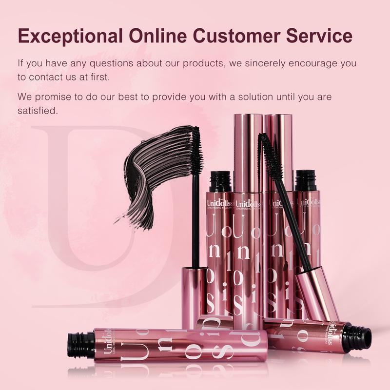 Unidollss Tubing Mascara Volumizing Lengthening Mascara Black Long Lasting ,No Clumping Smudgeproof Mascara Vegan Makeup