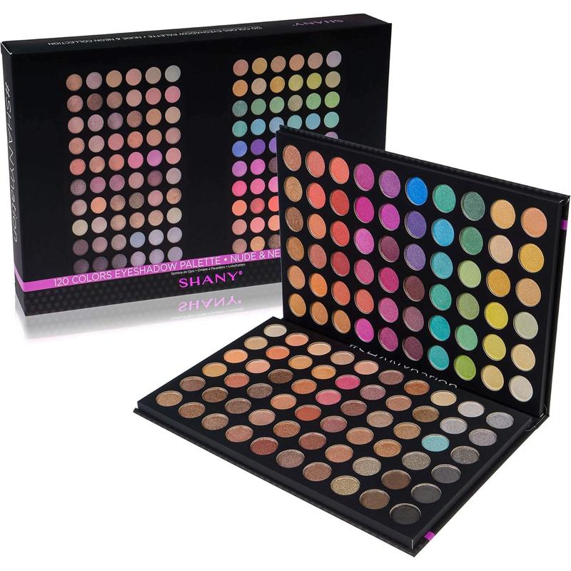 120 Color Highly Pigmented Makeup Palette Long Lasting Blendable Natural Colors Eye shadow Palette Natural Nude and Neon Combination