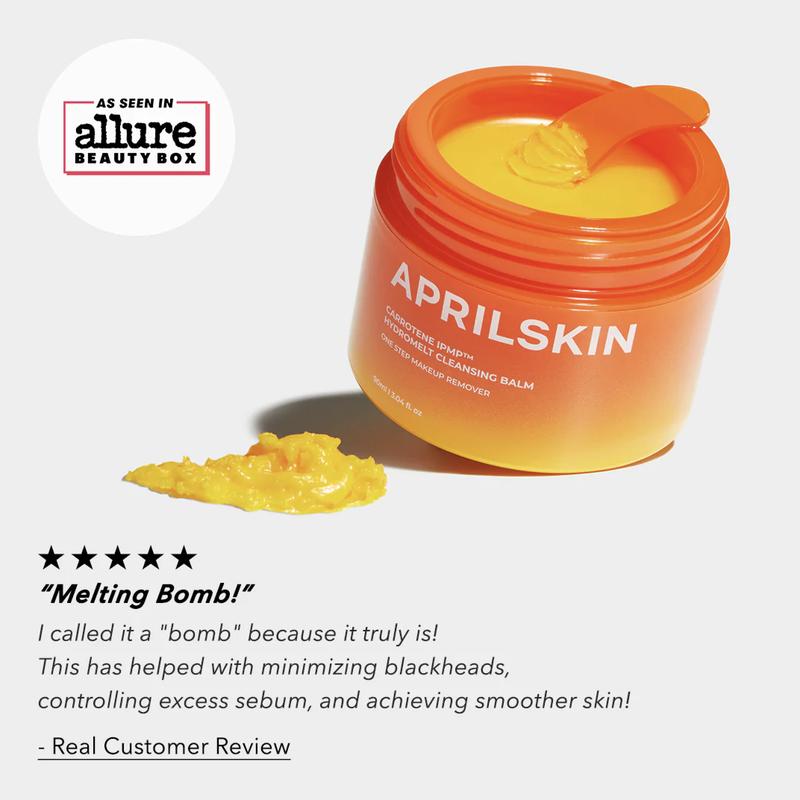 [APRILSKIN Official]  5 Stars Carrotene IPMP Hydromelt Cleansing Balm (90ml) | Blackhead Melting & Makeup Removal for Glass Skin | Kbeauty