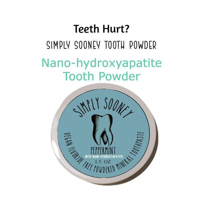 Nano-hydroxyapatite Remineralizing Organic Vegan Fluoride Free Mineral Tooth Powder 1.5oz