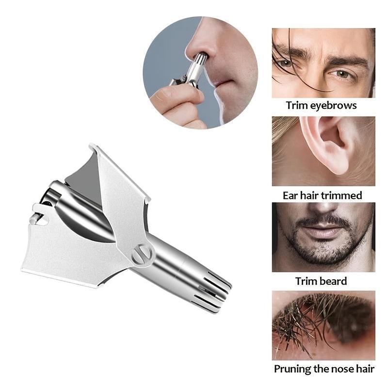 Summer Gifts, Waterproof Manual Nose Trimmer, Mini Portable Comfort Painless Nose Hair Cutter, Safety Nasal Hair Care Products for Men Daily Use, Basedbodyworks, Razors for Women