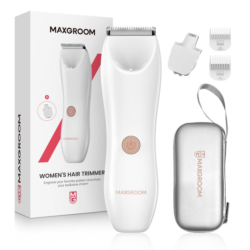 MAXGROOM Electric Shaver for Women and Man Best Electric Razor for Bikini Legs Underarm Public Hairs Rechargeable Trimmer,ceramic head fits the skin more safely IPX7 waterproof,Wet Dry Use Precise Safe, Gift For & Christmas