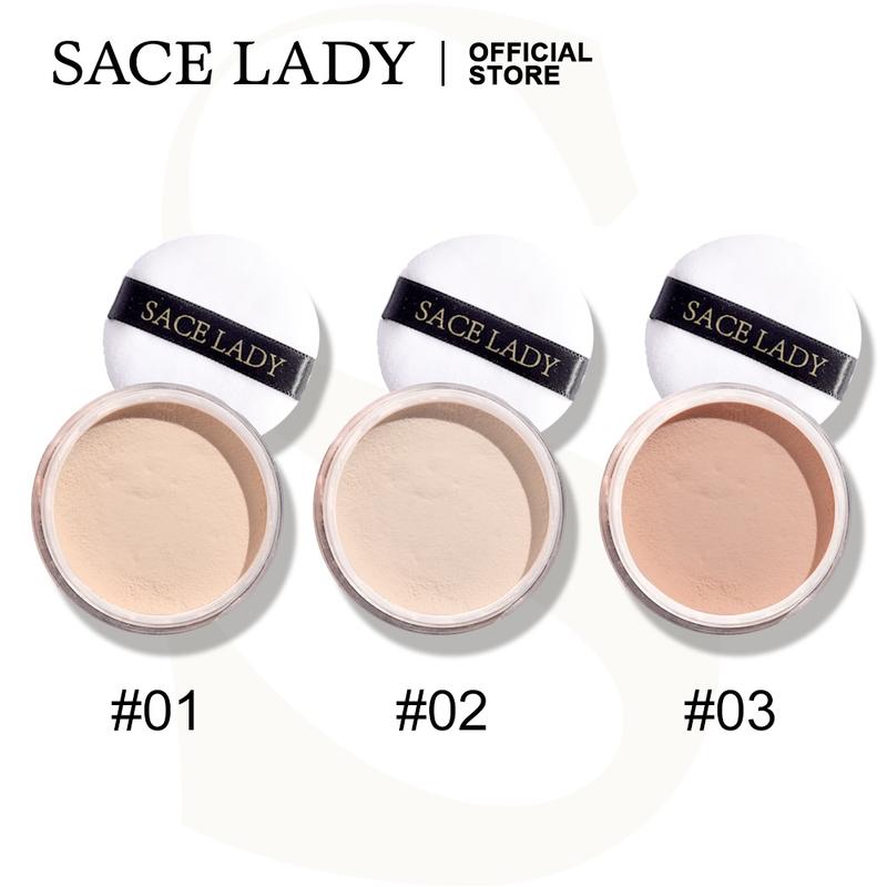 SACE LADY Oil-Control Face Powder Matte Waterproof Long-lasting Smooth Loose Setting Powder Makeup Brush Oil Control