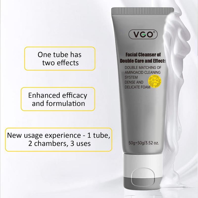 VGO-Vitamin C Serum, Moisturizer, and Facial Cleanser Set Cleansing Moisturizing Suitable for sensitive skin-Live Skincare Radiance-A