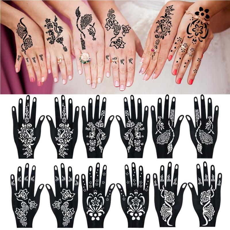 3 Colors Haina Temporary Tattoo Set, Haina Cream & Tattoo Pattern Templates Or Haina Cream, Easy-to-use Nail Art Tattoo Set, Long-lasting Natural Appearance, Perfect for DIY Tattoo Enthusiasts, Fall Gift, Tienda En Tiktok, Christmas Gift