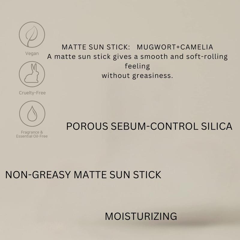 Beauty of Joseon - Matte Sun Stick : Mugwort + Camellia SPF 50+ PA++++ 18g Facial Skincare Sunscreen Moisturize