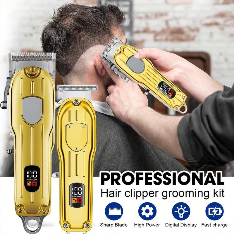 4 in 1 Hair Cutting Grooming Kit, 1 Box Professional Hair Clippers and Shaver Set, Cordless Beard Trimming for Men, Rechargeable Barber Clippers Set