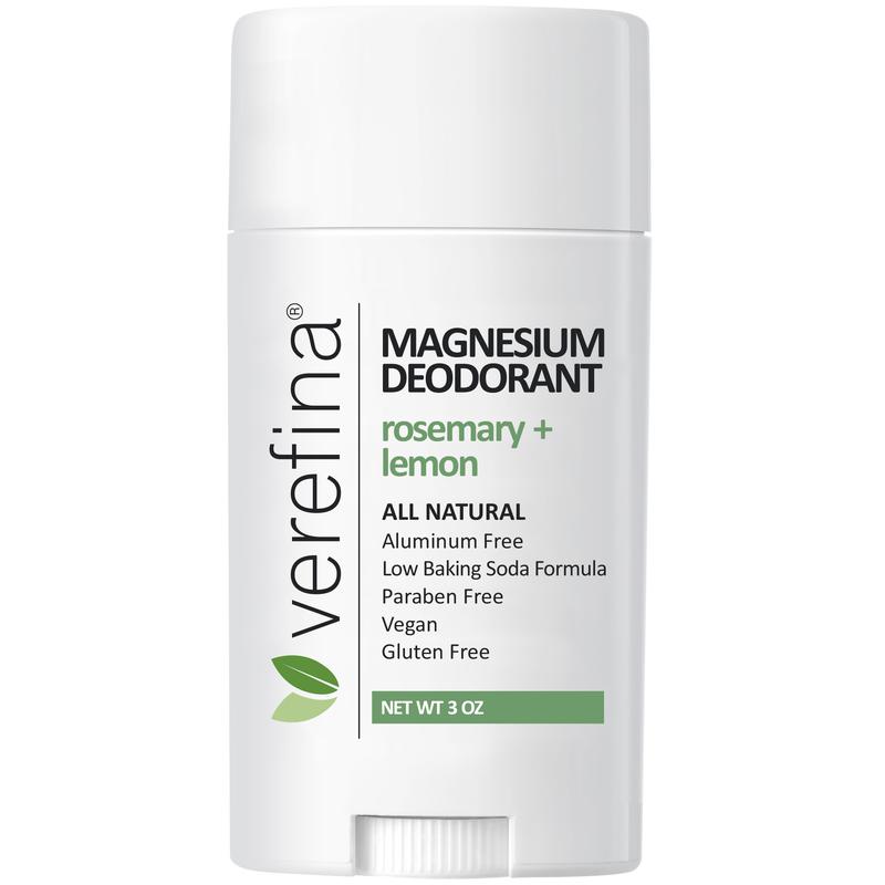 Grapefruit + Spearmint  Magnesium Deodorant by Verefina   Aluminium Free, Vegan, for Sensitive Skin with Shea, Cocoa Butter and Coconut Oil