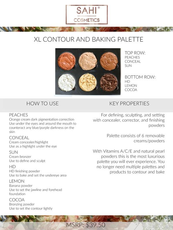 Sahi Cosmetics XL Contour and Baking Palette- Cream and Powder