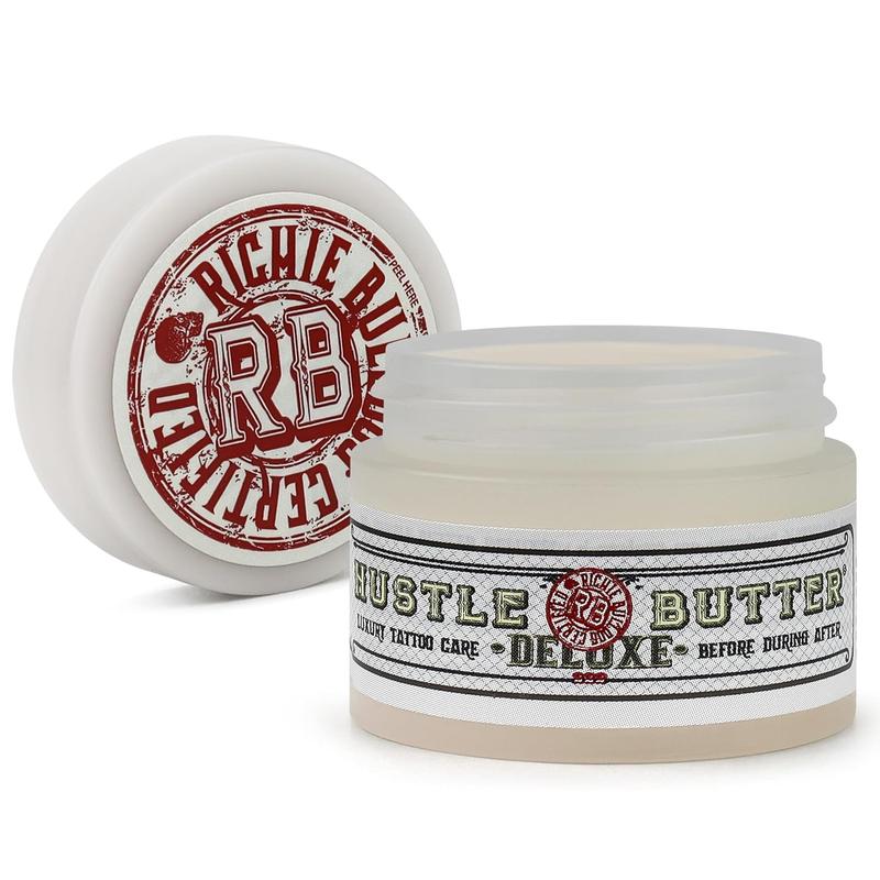 Hustle Butter  1oz Tattoo Balm For New & Older Tattoos - Safe While Healing - Moisturizes and Rejuvenates Tattoo Aftercare - Travel Size