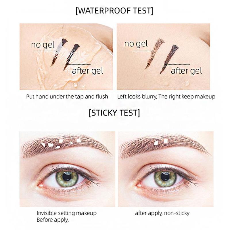 Eyebrow Setting Gel, 1 Count Long Lasting Clear Eyebrow Gel, Eyebrow Makeup Tool for Natural-Looking Finish