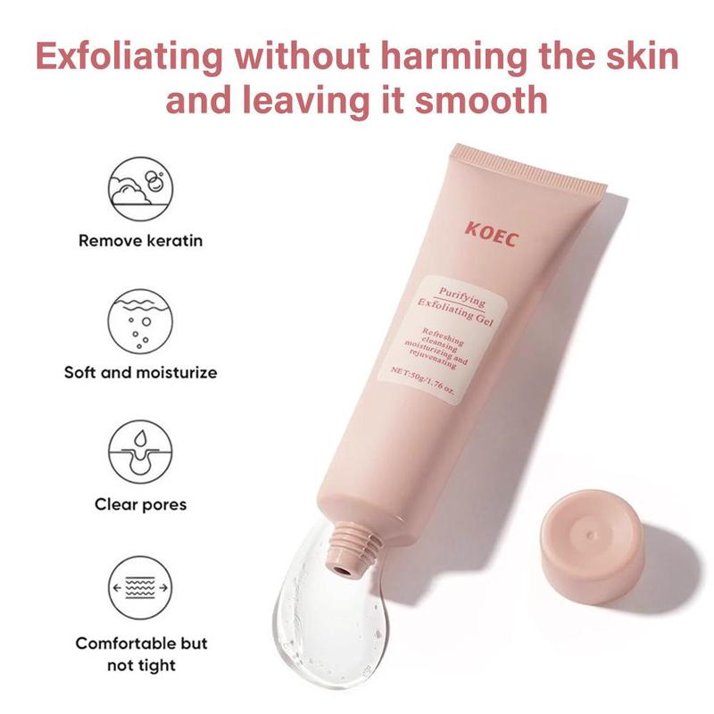 Facial Exfoliating Gel, 3 Counts Moisturizing Facial Scrub, Deep Cleansing Facial Gel, Facial Skin Care Product for Women & Men