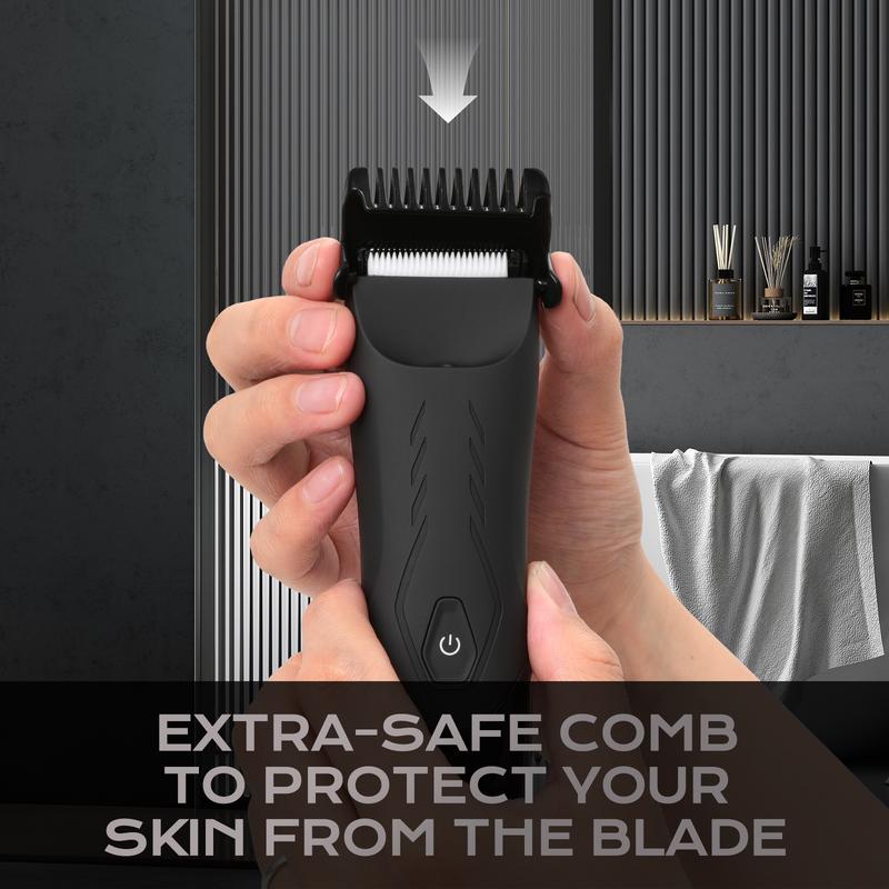 Professional shaver for men, body electric push clippers, usb rechargeable waterproof no hair snag, men's hair clippers hair trimmers