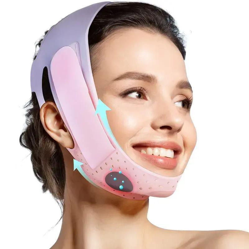 Double Chin Reducer V Line Face Lifting Tape Face Strap, Soft Silicone Chin Strap Face Shaper to Removing Double Chin for Women and Men