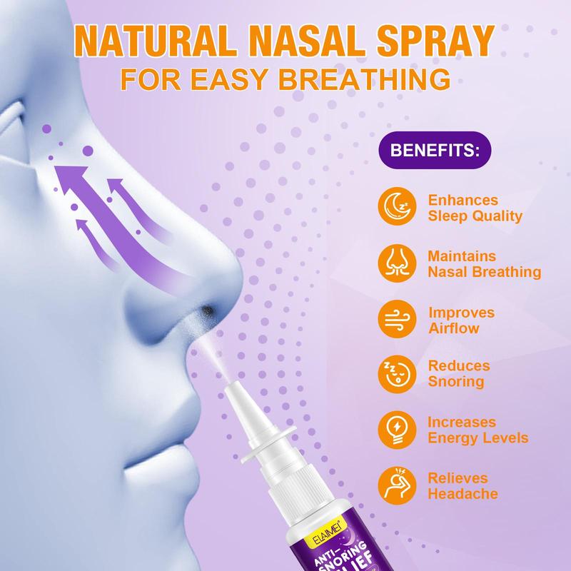 Anti Snoring Spray, 1 Count 2 Counts Sleeping Aid Spray, Natural Sleep Aid Spray, Nasal Care Product for Men & Women, Christmas Gift