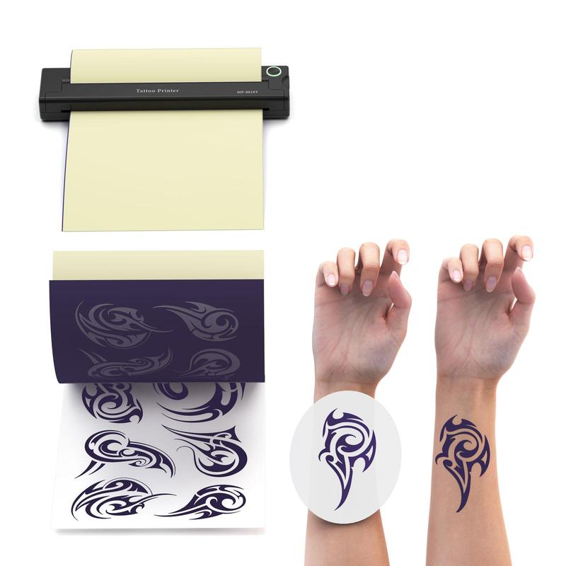 A46 Wireless Tattoo Transfer Stencil Printer, Tattoo Printer Kit for Tattoo Artists & Beginners, Compatible with Smartphone & Pc, Halloween Gift