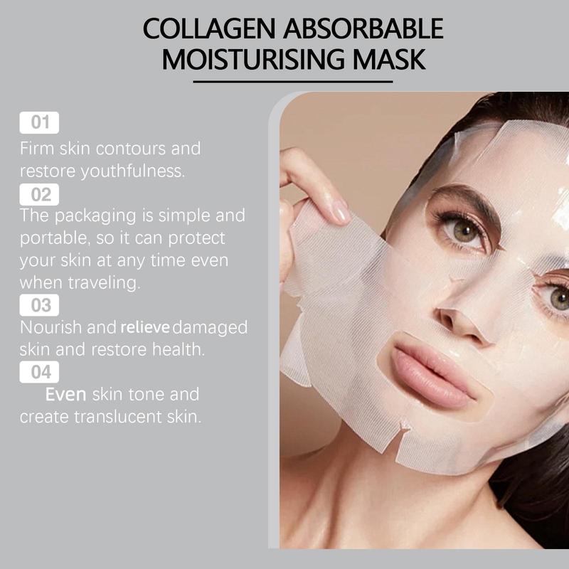 Collagen Facial Mask, 8 Counts set Firming & Deeply Moisturizing & Nourishing Skin Mask, Skin Care Product for Women & Men All Skin Types