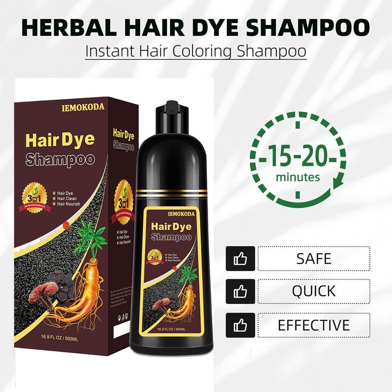 Cherry Brown Hair Dye,Hair Dye Shampoo,Hair Color Shampoo For Men And Women,3 In 1 Hair Dye Shampoo 16.9 Floz,Perfect for All Hair Types,Natural And Safe Shampoo,Fall Gifts Halloween Haircare