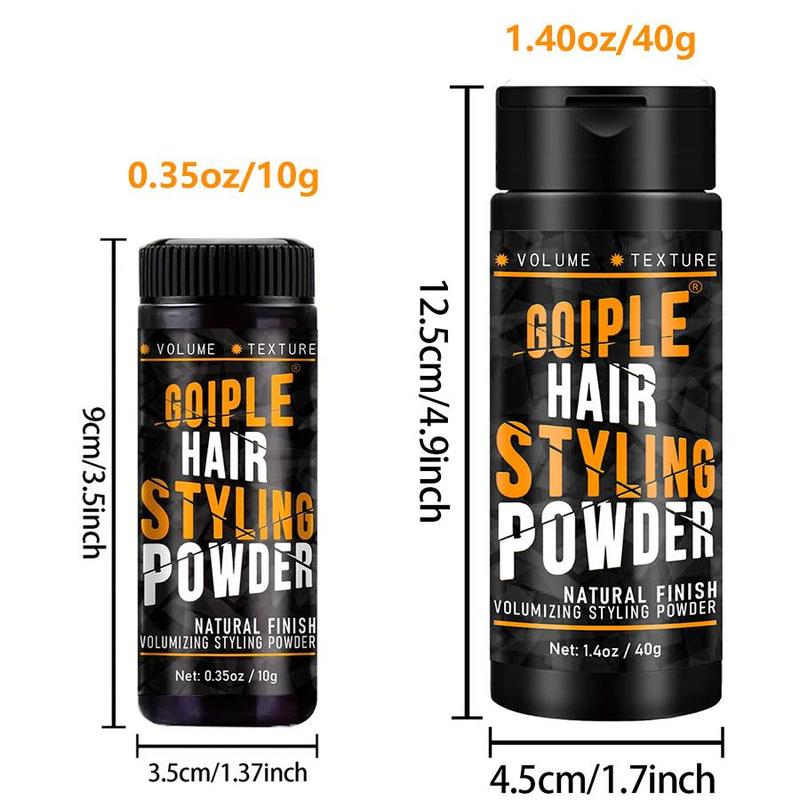 Hair Styling Powder Set, 1 Set Natural Hair Styling Powder, Flexible Men's Hair Powder, Easy To Spread Texturizing Powder