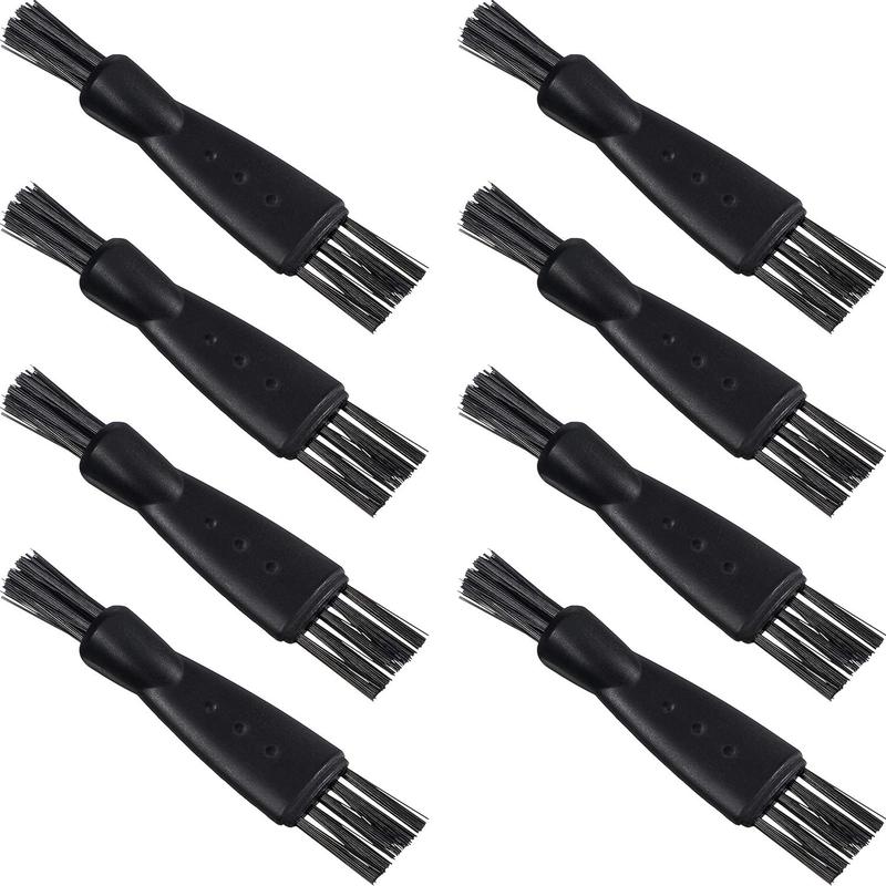 Black Double Sided Razor Trimmer Shaver Cleaning Brush Set, 8