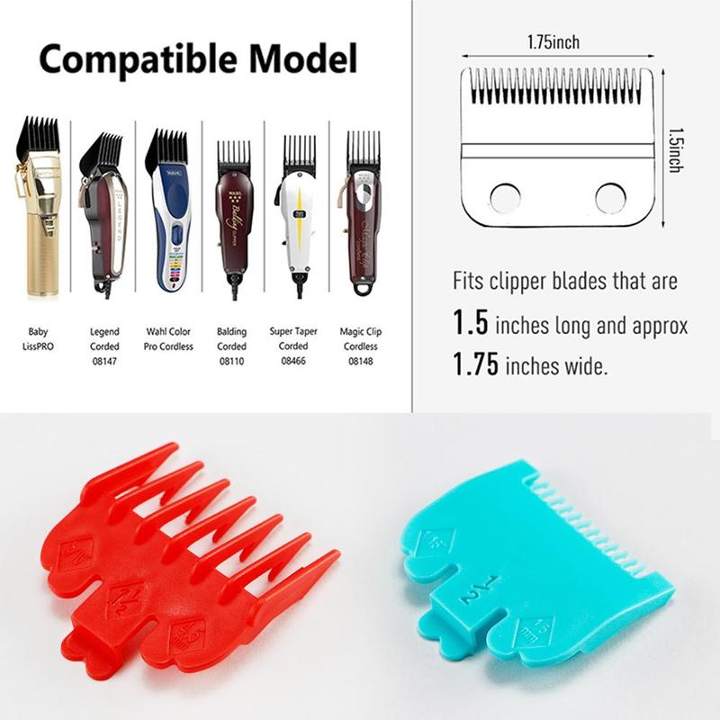 Professional Hair Clipper Attachment Comb Set, 10pcs set Electric Hair Clipper Limit Comb Caliper Set, Haircutter Accessories Suitable for Men & Women