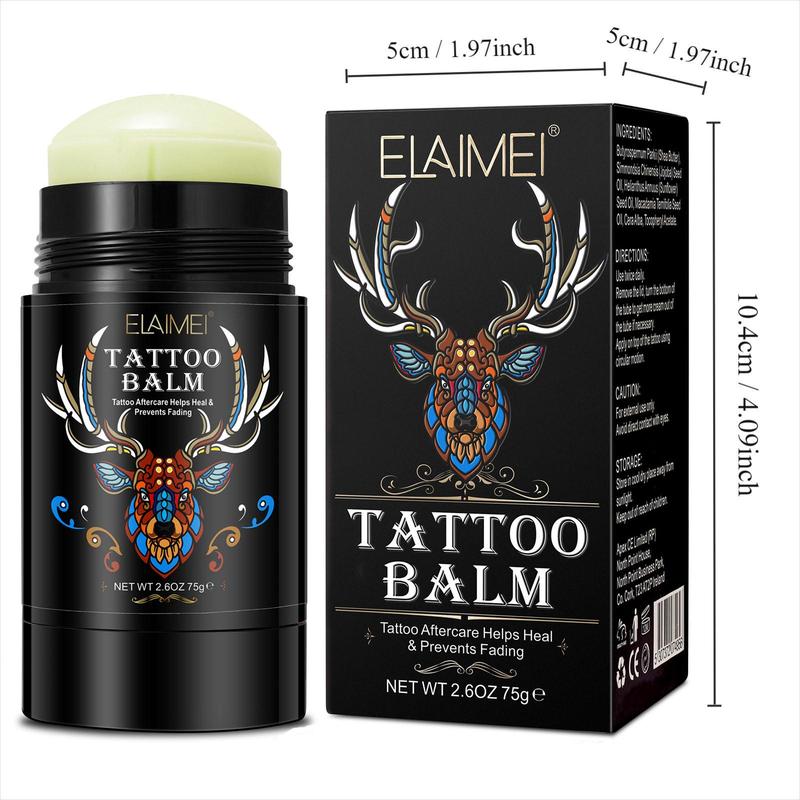 Nourishing Tattoo Aftercare Butter Balm, 1 Count Natural Tattoo Care Cream for Daily Use, Body Care Product for Men & Women