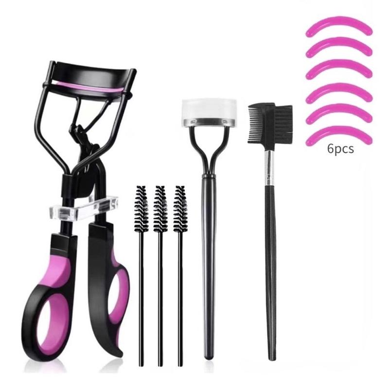 Eyelash Curler with Eyelash Combs & Brushes, Summer Gifts, 12pcs set Lash Curler Kit, Classic Lash Curler with Replacement Pads & Eyelash Separator Tool & Spoolie Brushes, Eyelash Curlers with Lash Separator Tool, Eye Makeup Cosmetic Tool