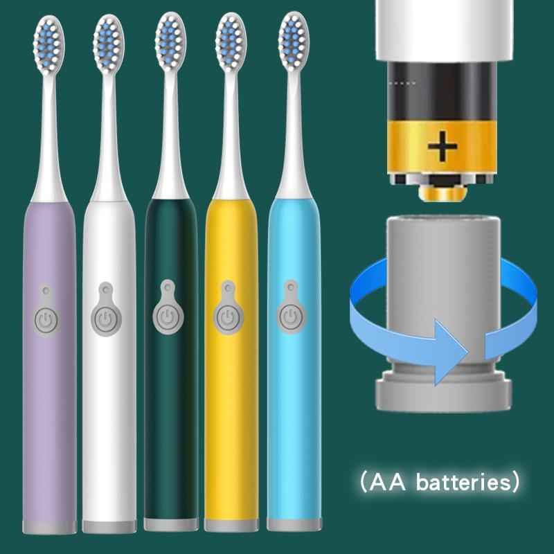 Electric Toothbrush Set, Rechargeable Electric Toothbrush with 4 Counts Brush Heads, Portable Toothbrush for Home & Travel