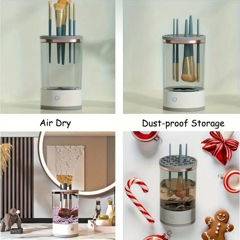 Makeup Brush Cleaner, Electric Brush Washer and Dryer, Alcohol-Free, No Battery Required USB Powered, Easy to use