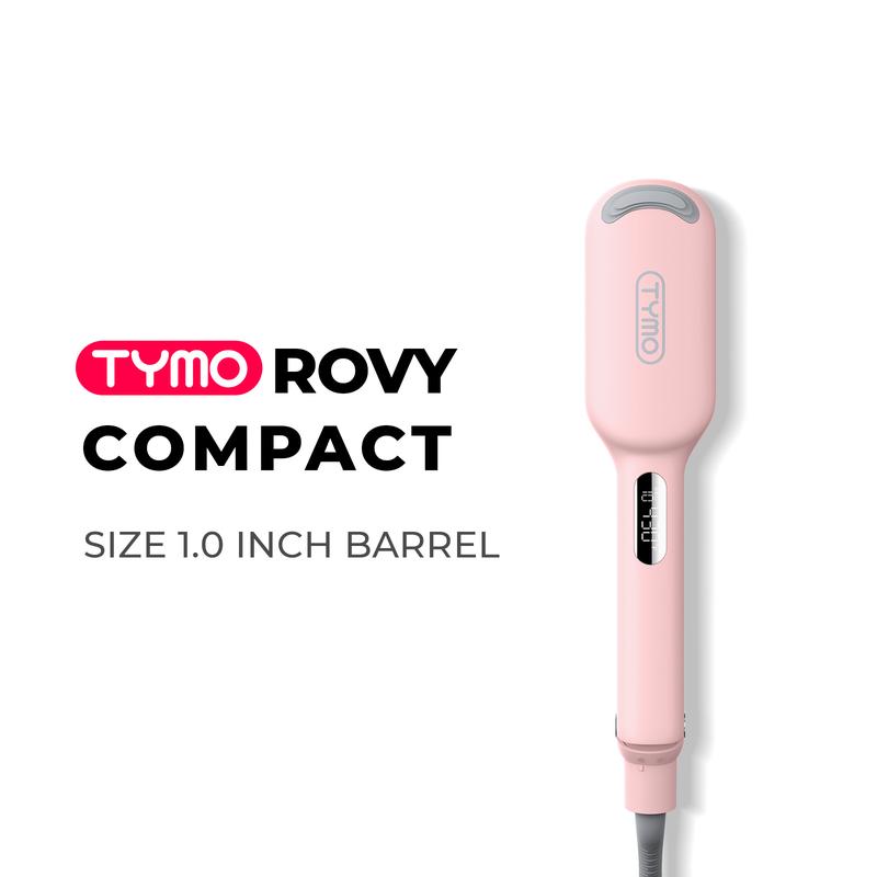 TYMO ROVY COMPACT- Compacted Wave Curling Iron for Easy Comfort Styling Negative Ionic hairwaver comfortable handle