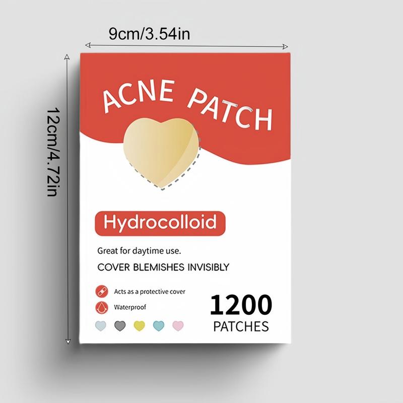 Star Shaped Acne Cover Patch, 1200pcs Hydrocolloid Acne Care Patch, Acne Clearing Products, Facial Care Product for Women & Men