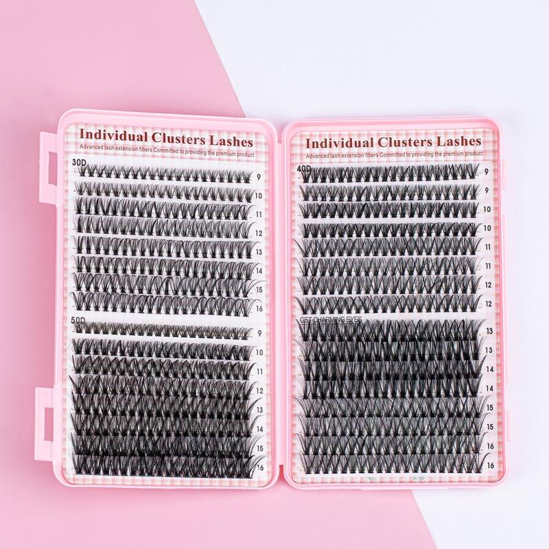 Individual False Eyelashes Set, Mixed Style Natural Look Eyelash Extensions, Self Grafting Curl Eyelashes, Eye Makeup Enhancement for Women & Girls, Eyelashes Extensions Products, Lashes Extension Kit