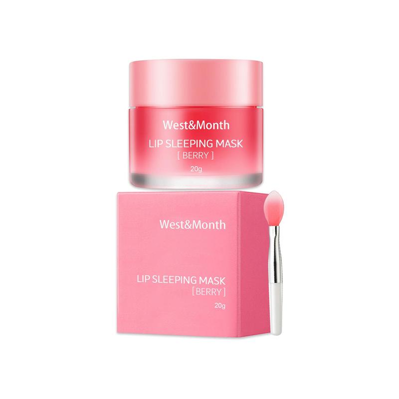 Night Sleeping Lip Mask, 2 Counts set Moisturizing Lip Mask, Hydrating Lip Care Mask, Lip Care Product for Women & Girls