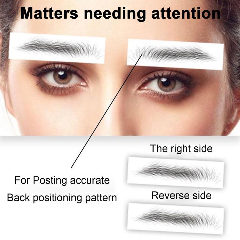 6D Eyebrow Tattoo Sticker, Waterproof Eyebrow Tattoo Decals, Eyebrow Makeup Accessories, Suitable for Dating, Party, Stage Occasions