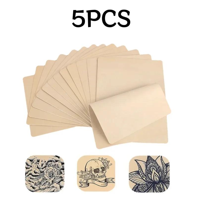 1-100PCS Tattoo Blank Practice Skin Eyebrow Paint Double Side Synthetic Leather Pink Tattoo Beginner Fake Skin Exercise Tool