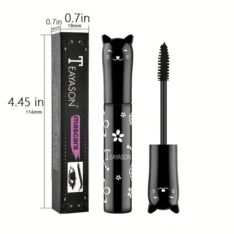 Cat Design Colored Liquid Mascara (3pcs 6pcs), Eye Lashes Lengthening & Styling Mascara Stick, Professional Eye Enhancement Makeup Product