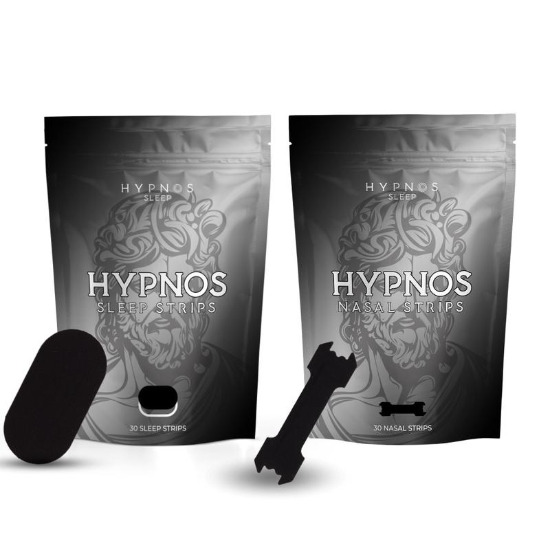 Hypnos Sleep Greek God Pack: 30 Pack Mouth Tape and Nasal Strips | For Nasal Breathing & Better Sleep | Bye Bye Snoring