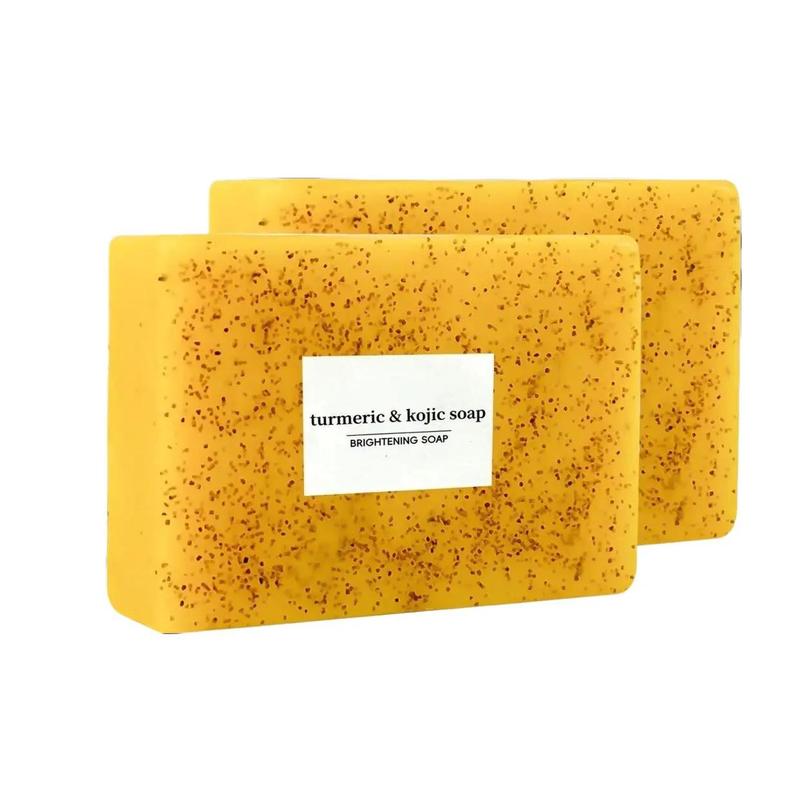 3PCS Lemon Turmeric Kojic acid Soap Fragrance,  Body Care Body Wash Lemon Flawless Organic Comfort Cleansing