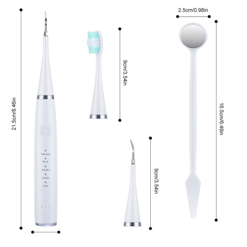 Professional Electric Toothbrush Kit with 6 Cleaning Modes, 1 Count Rechargeable Deep Cleaning Toothbrush with 3 Brush Heads, Oral Care Tool for Daily Use