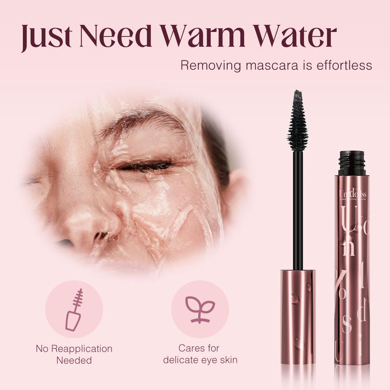 Unidollss Tubing Mascara Volumizing Lengthening Mascara Black Long Lasting ,No Clumping Smudgeproof Mascara Vegan Makeup