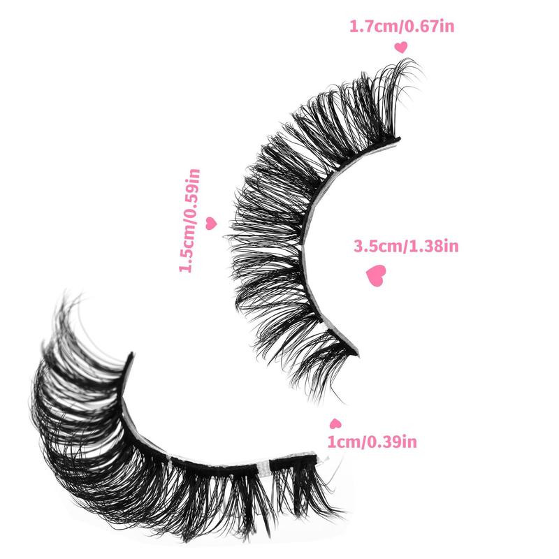 Natural Cluster Lashes Eyelash Extensions for Music Festival Makeup, 7 Pairs Summer D Curl Wig Lash Extension Kit, Russian Lash Artist Lashes, Eyelashes Extensions Makeup Product, Thick Lashes, Christmas Gift