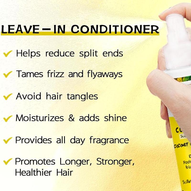 Leave-in Conditioner, Moisturizing Curly Hair Smoothing Cream & Conditioner, Hair Care & Styling Product for Women & Men