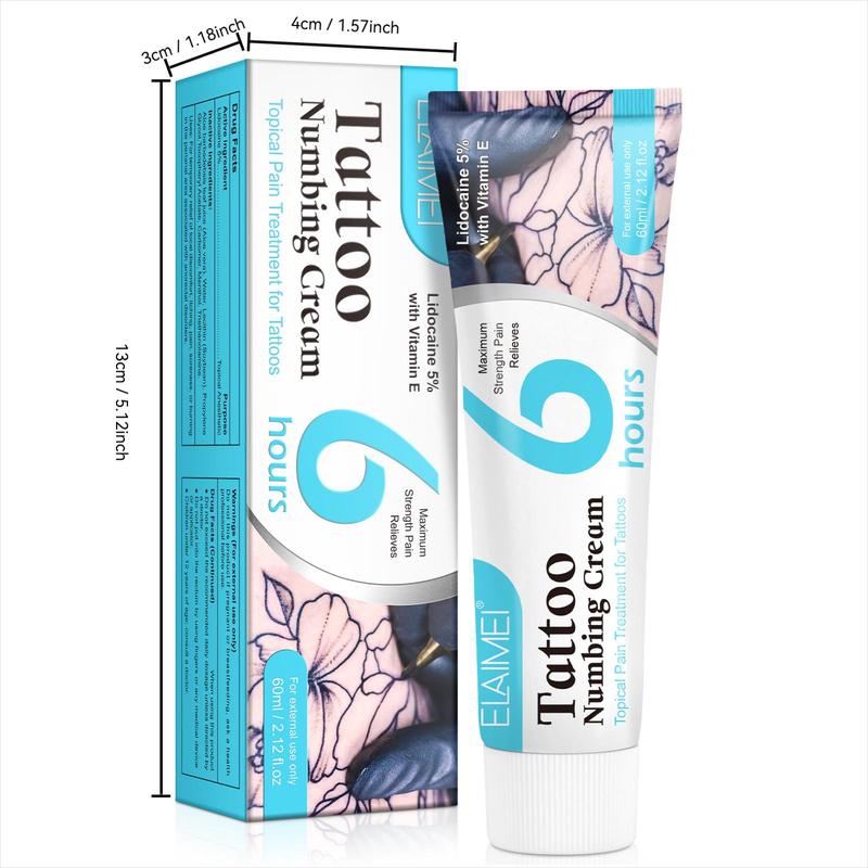 Tattoo Numbing Cream, Quick-Acting Tattoo Care Cream, Alcohol-free Local Anesthesia Cream, Suitable for Care During Tattoo, Can Also Be Used for Hemorrhoid, Christmas Gift