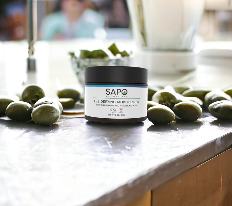 Sapo All Natural Moisturizer with Hyaluronic Acid, Aloe & Niacinamide – Nourishing & Hydrating Cream Moisture Skincare