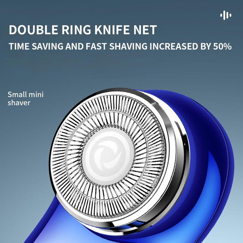 Portable Compact Mini Intelligent Electric Shaver with Digital Display, Manscaped Shaver, Comfort Smart Digital Shaver, Cordless & Detachable Shaver, Beard Care Products, Facial Hair Trimmer for Home & Travel, Christmas Gift